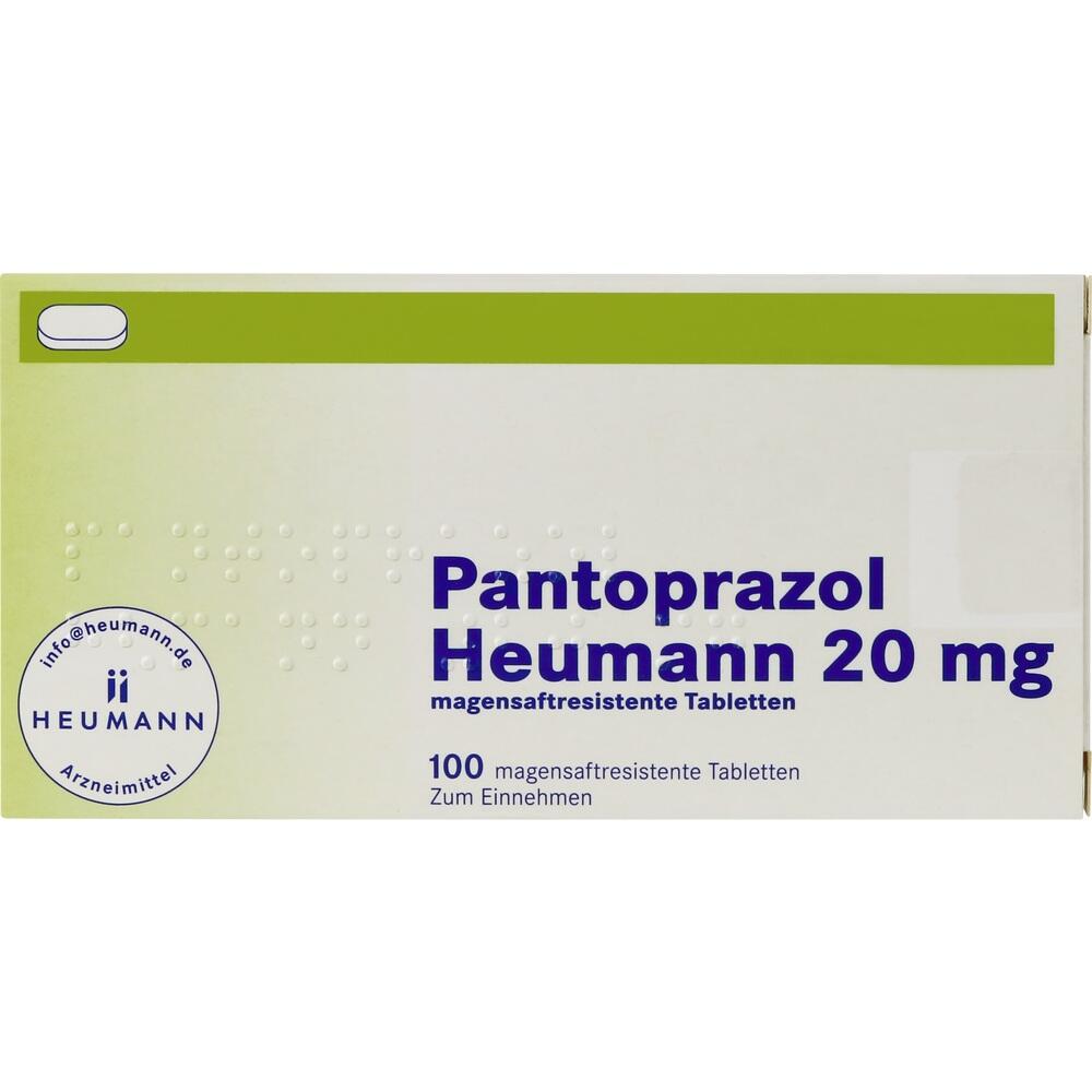 Pantoprazol Heumann 20mg 100 St Tabletten magensaftresistent