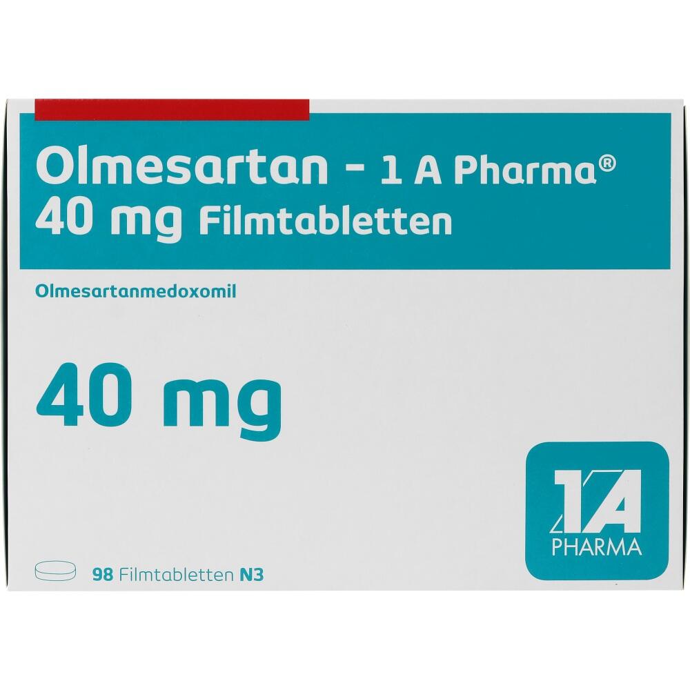 Olmesartan-1 A Pharma 40mg 98 St Filmtabletten