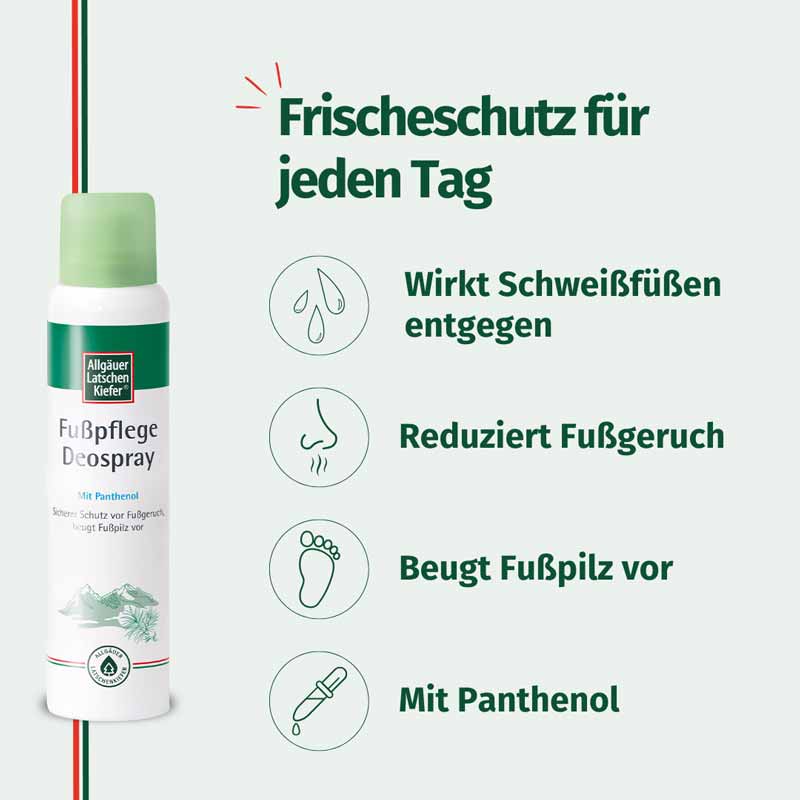 Allgäuer Latschen Kiefer FUSSPFLEGE Deospray  100 ml Spray