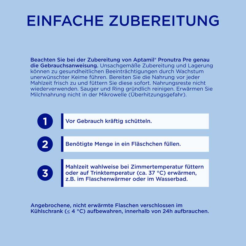 Aptamil PRE ANFANGSMILCH trinkfertig 200 ml Flüssigkeit