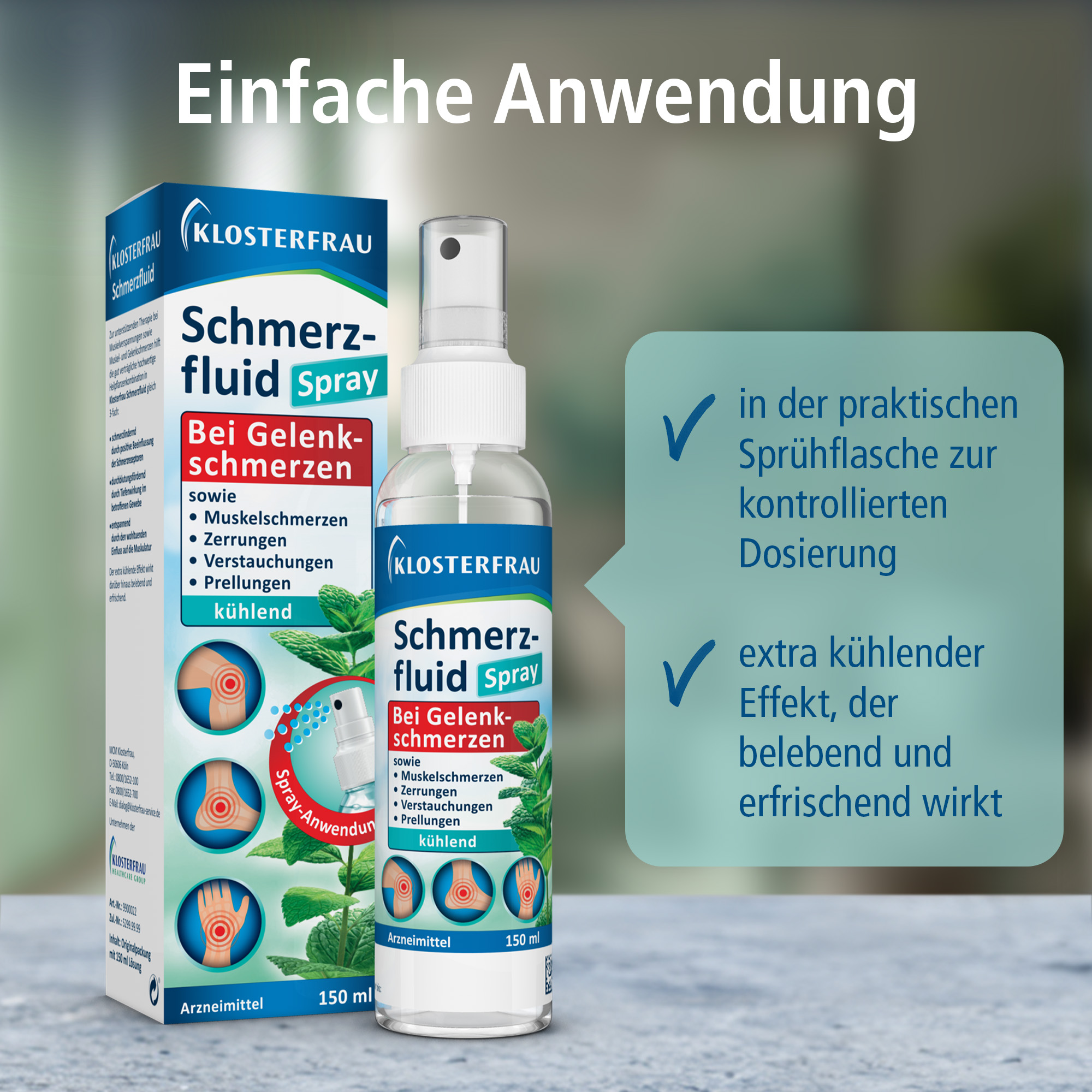 KLOSTERFRAU Schmerzfluid Spray 150 ml Lösung