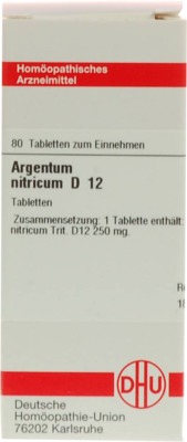 ARGENTUM NITRICUM D 12 Tabletten 80 St Tabletten