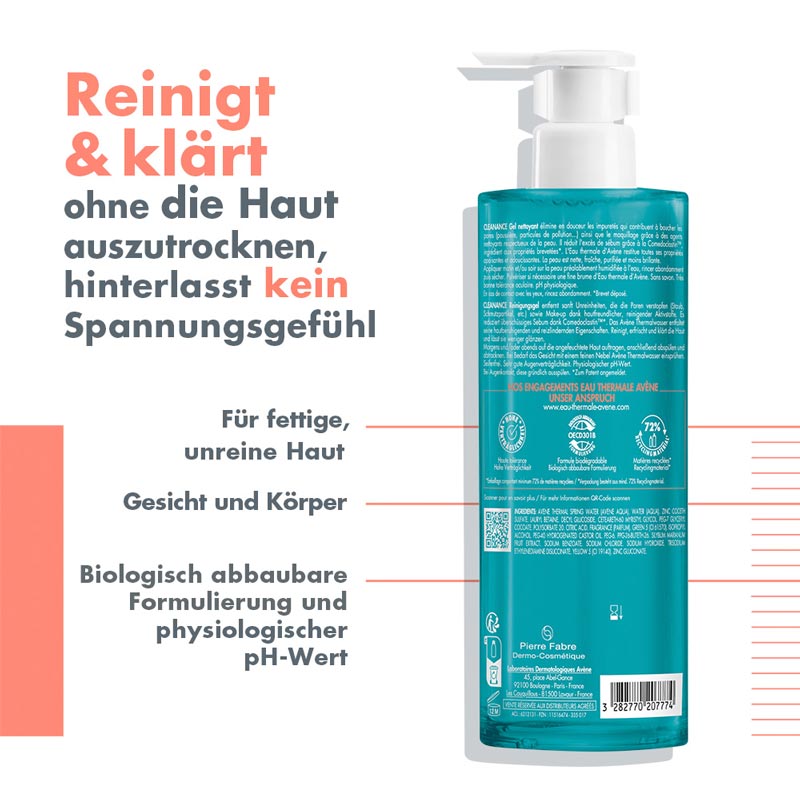 Avène CLEANANCE REINIGUNGSGEL 400 ml Gel