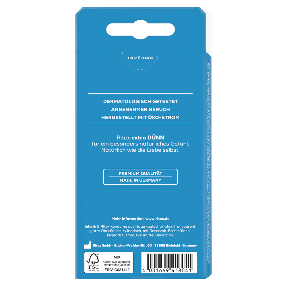 Ritex extra DÜNN 8 St Kondome