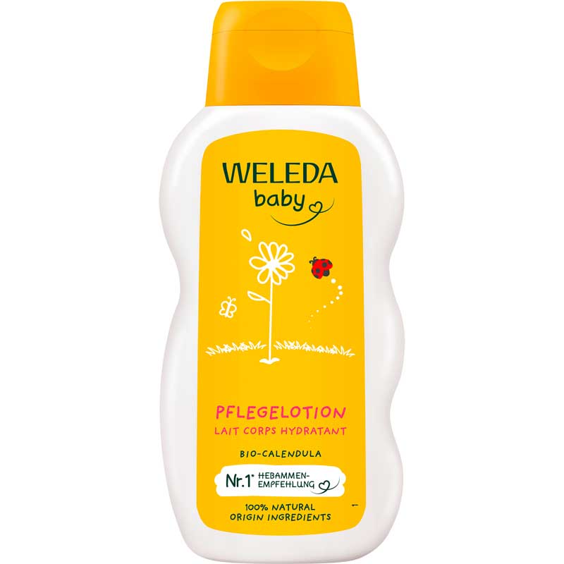 WELEDA baby PFLEGELOTION LAIT CORPS HYDRATANT BIO-CALENDULA 200 ml Milch