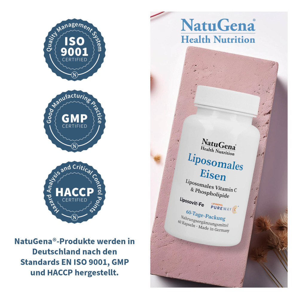 NatuGena Liposomales Eisen 60 St Kapseln