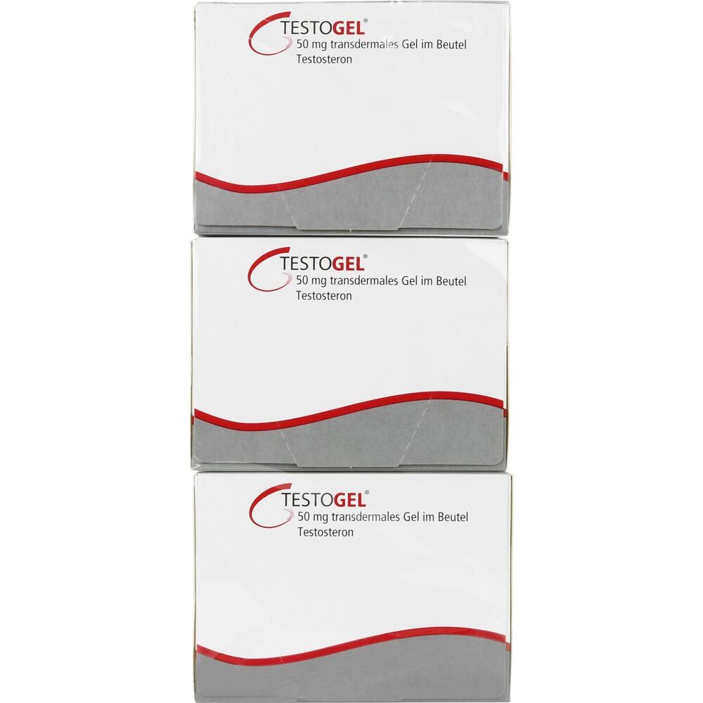 TESTOGEL 50 mg Gel im Beutel 3X30 St Gel