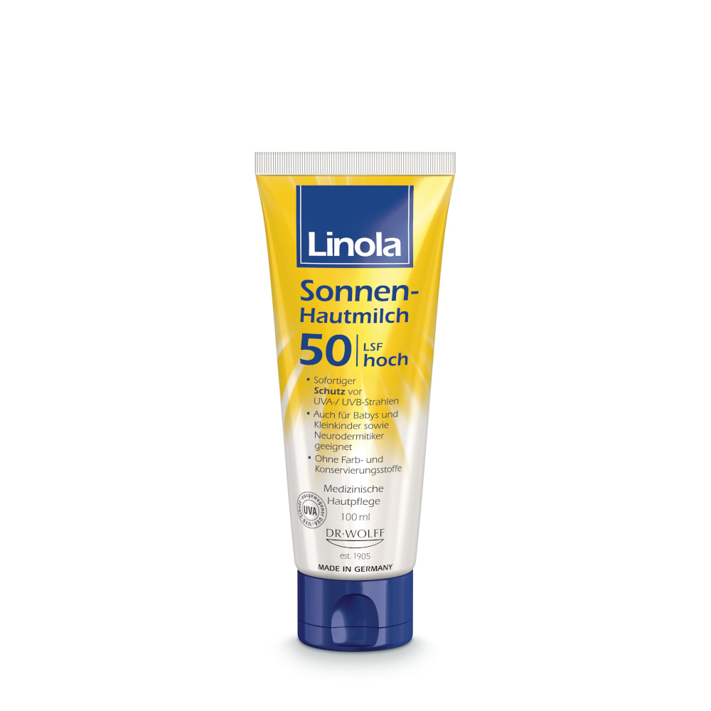 Linola Sonnen-Hautmilch - Sonnencreme LSF 50 100 ml Lotion