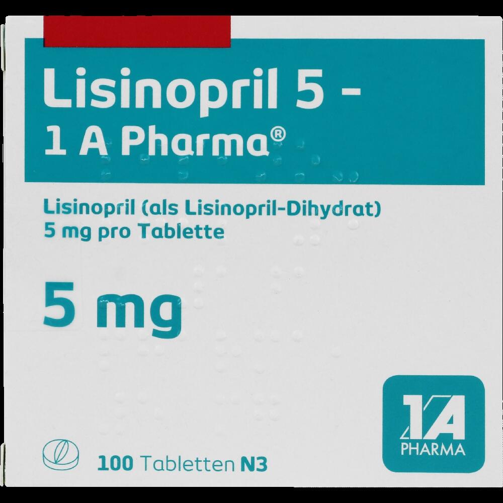 Lisinopril 5-1 A Pharma 100 St Tabletten