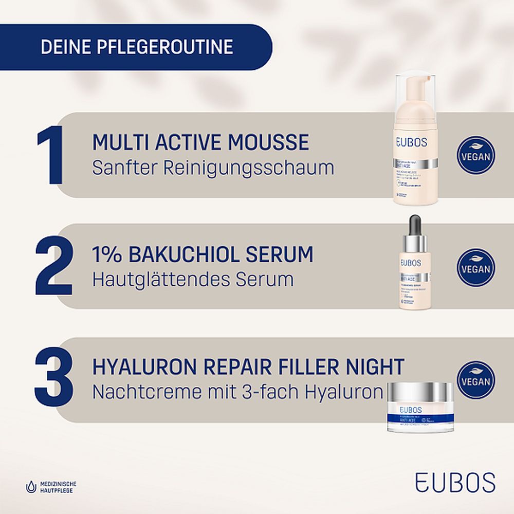 EUBOS ANTI AGE HYALURON REPAIR FILLER NIGHT Anspruchsvolle Haut 50 ml Creme