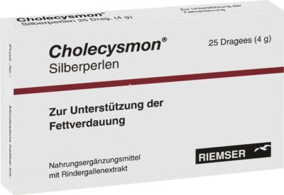 CHOLECYSMON Silberperlen 25 St Dragees