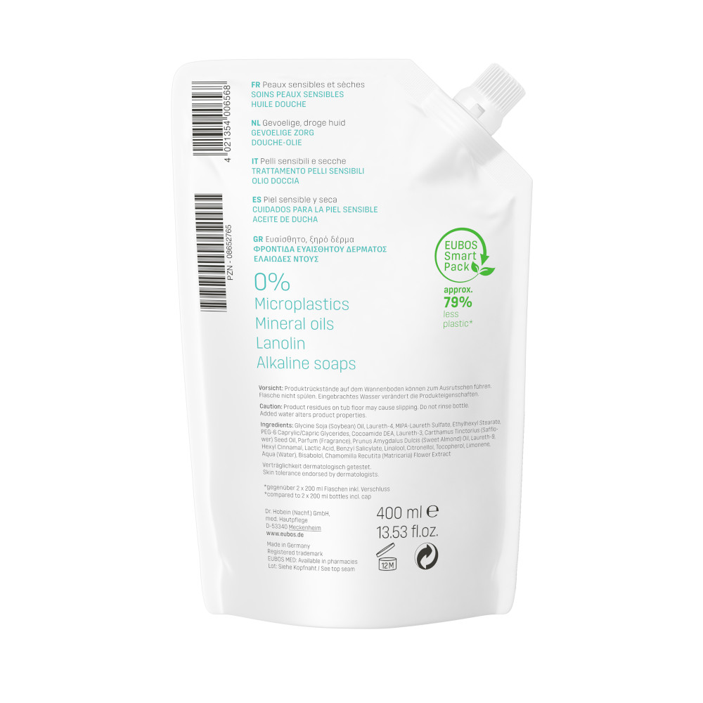 EUBOS SENSITIVE DUSCHÖL F Nachfüllbeutel 400 ml Öl