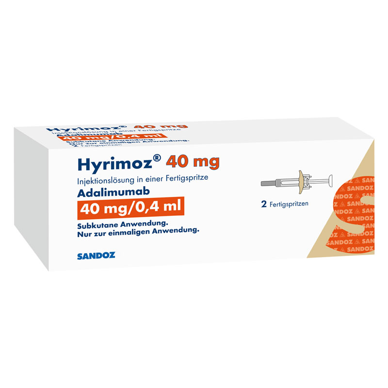 Hyrimoz 40 mg/0,4 ml 2 St Injektionslösung