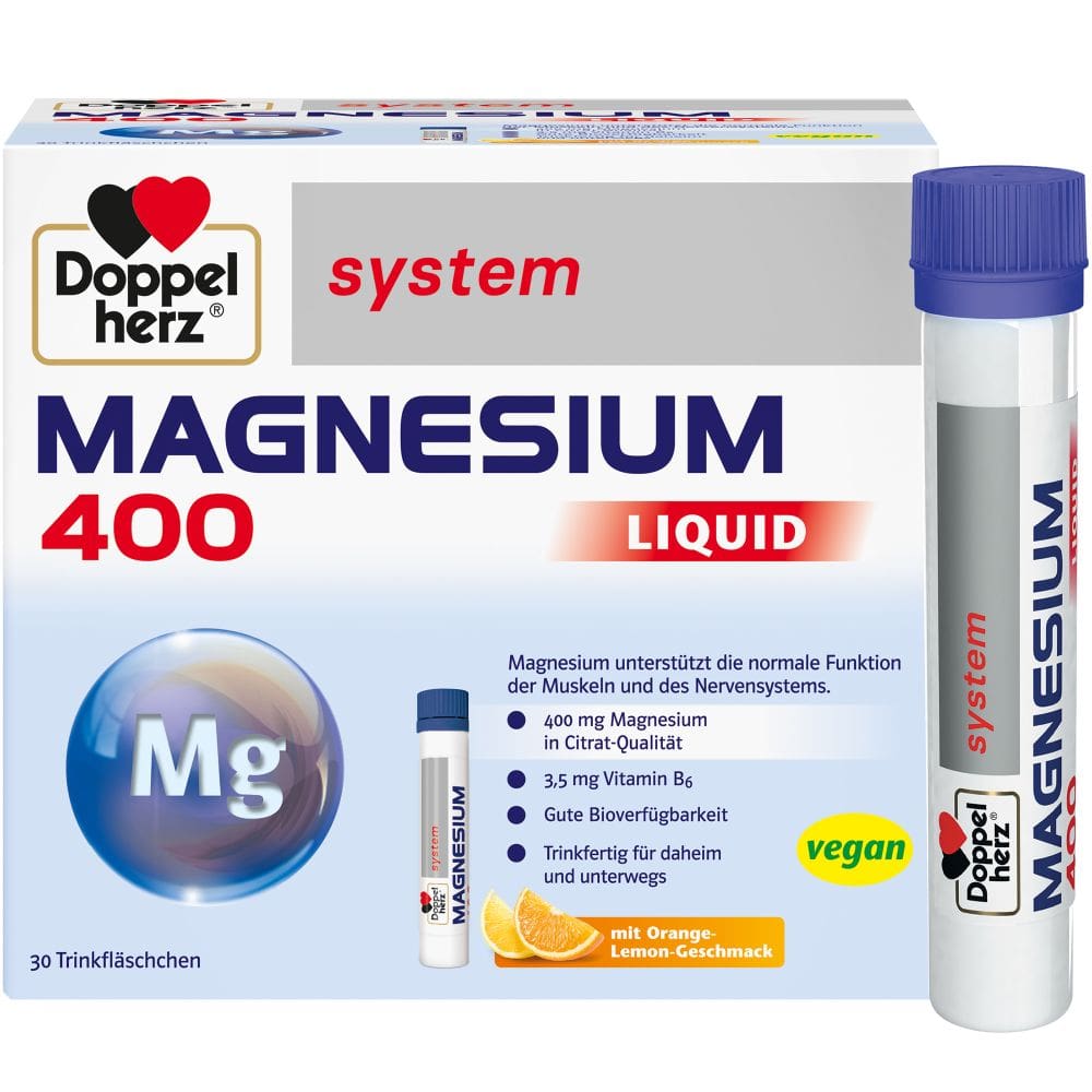 Doppelherz system Magnesium 400 LIQUID 30 St Trinkampullen