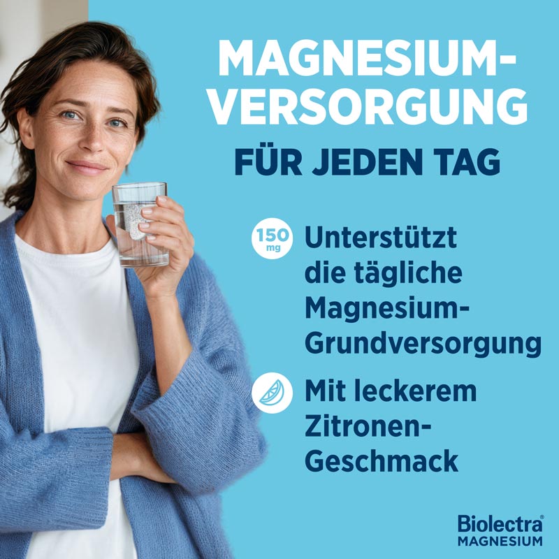 Biolectra MAGNESIUM 150mg Zitrone +10 % Rabatt* 40 St Brausetabletten