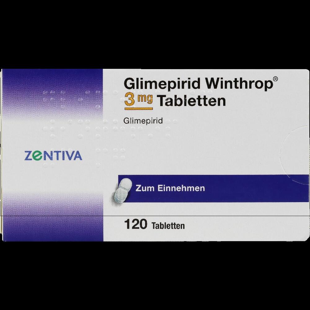 Glimepirid Winthrop 3mg 120 St Tabletten