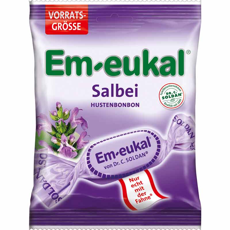 Em-eukal Salbei zuckerhaltig 150 g Bonbons