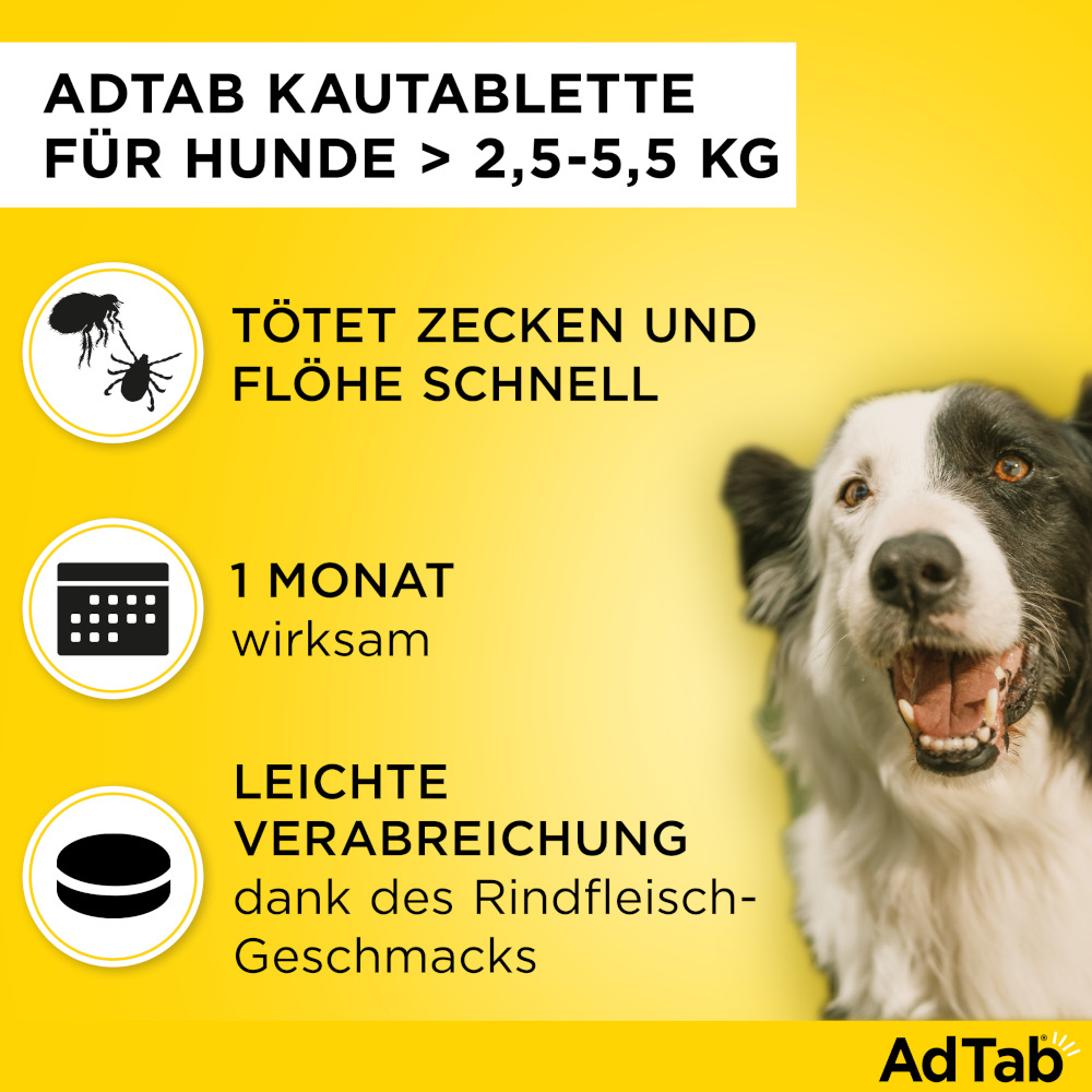 ADTAB 112MG HUND 2.5-5.5KG 3 St Kautabletten