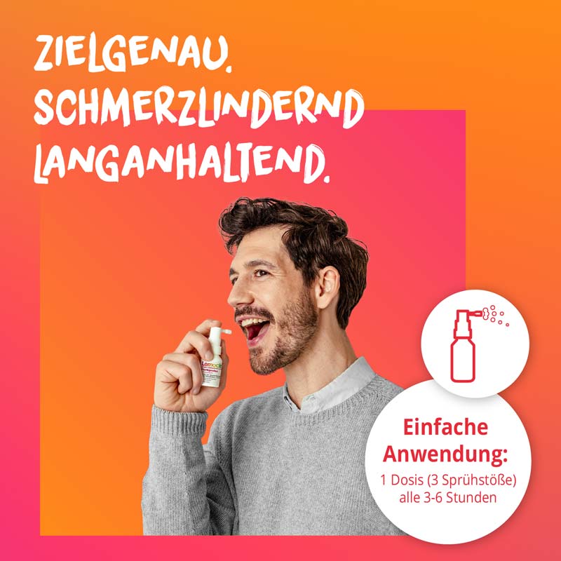 Lemocin gegen Halsschmerzen Flurbiprofen 15 ml Spray