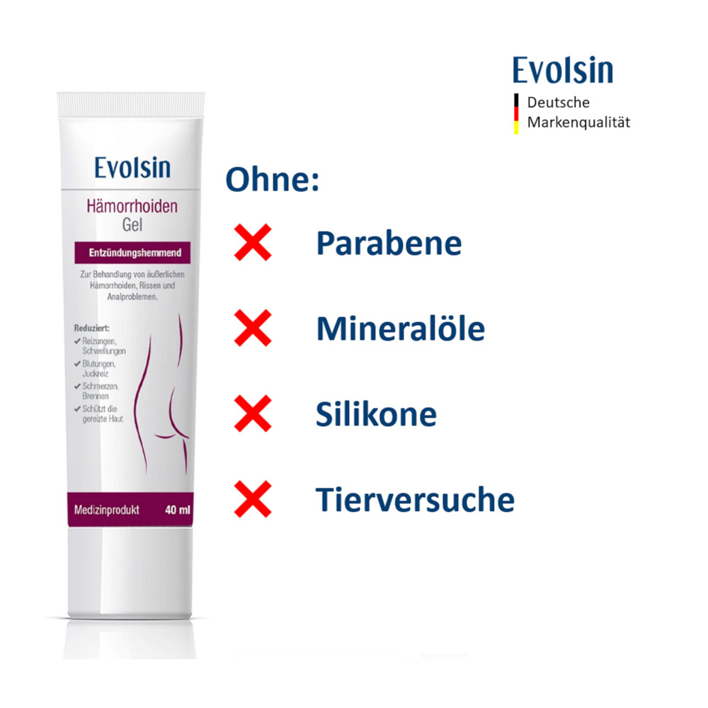 Evolsin Hämorrhoiden Gel 40 ml Gel