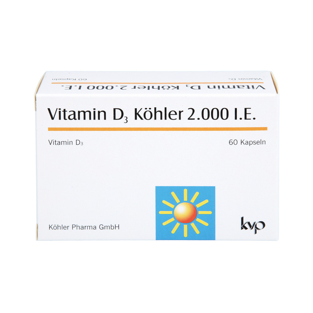 Vitamin D3 Köhler 2000 IE 60 St Kapseln