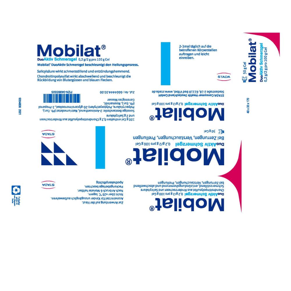 Mobilat DuoAktiv Schmerzgel 50 g Gel