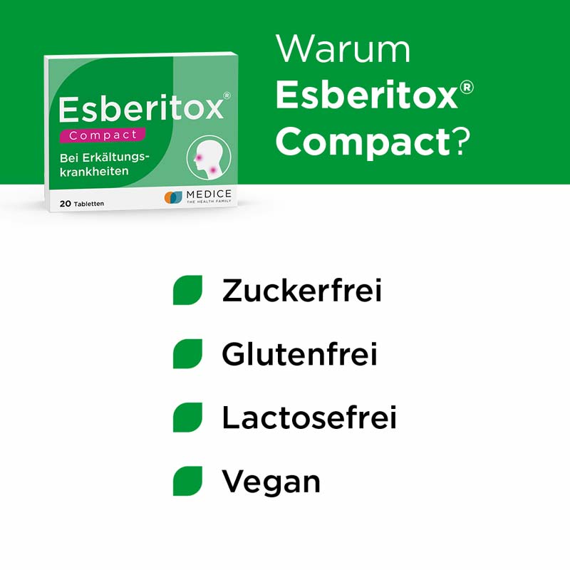 Esberitox COMPACT Tabletten bei Erkältungskrankheiten 20 St Tabletten