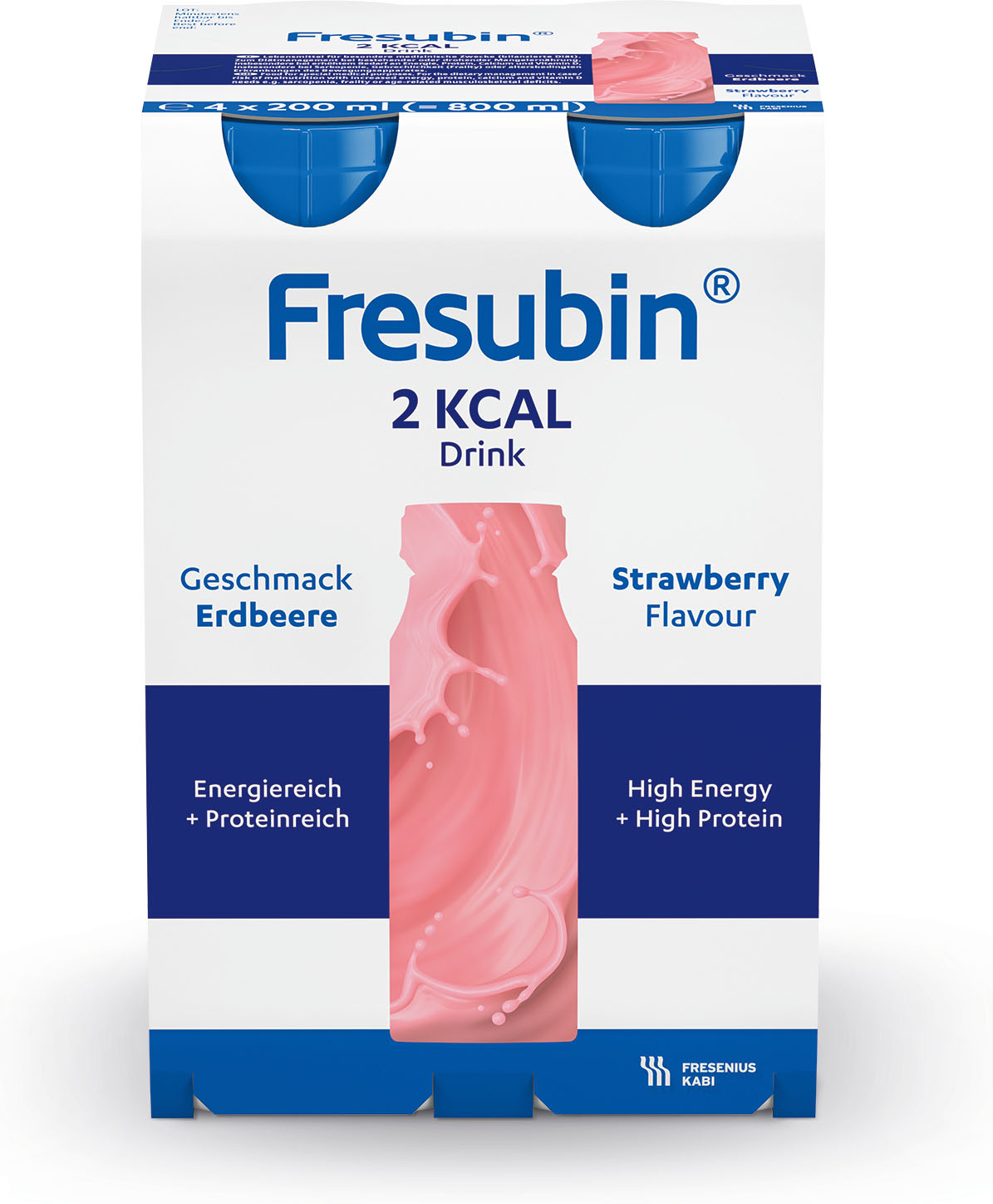 Fresubin 2 KCAL Drink Erdbeere 4X200 ml Flüssigkeit