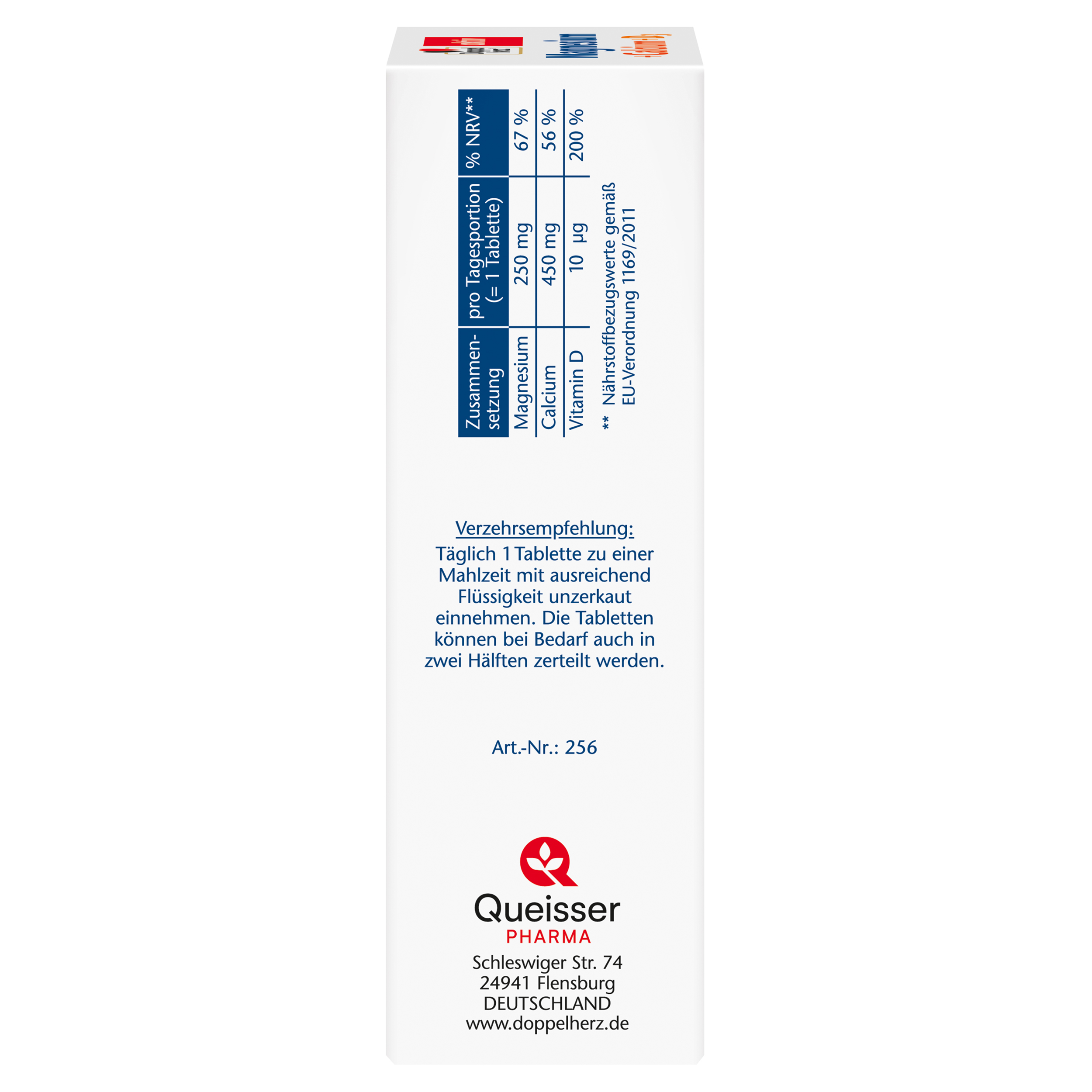 Doppelherz aktiv Magnesium + Calcium + D3 40 St Tabletten
