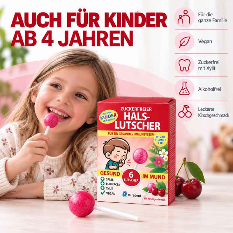 ZUCKERFREIER HALS-LUTSCHER 6 St