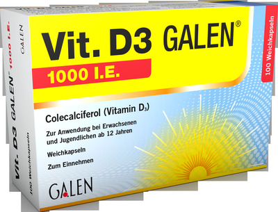VIT.D3 Galen 1000 I.E. 100 St Weichkapseln