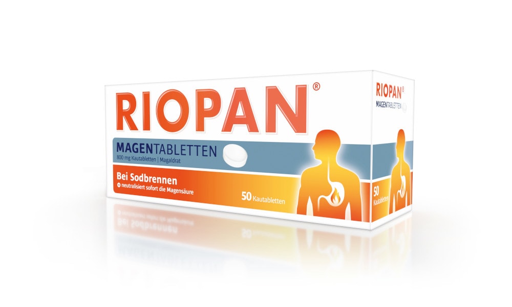 RIOPAN MAGENTABLETTEN - Bei Sodbrennen 50 St Kautabletten