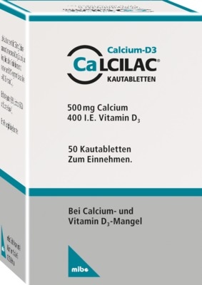 Calcilac 500mg/400 I.E. 50 St Kautabletten