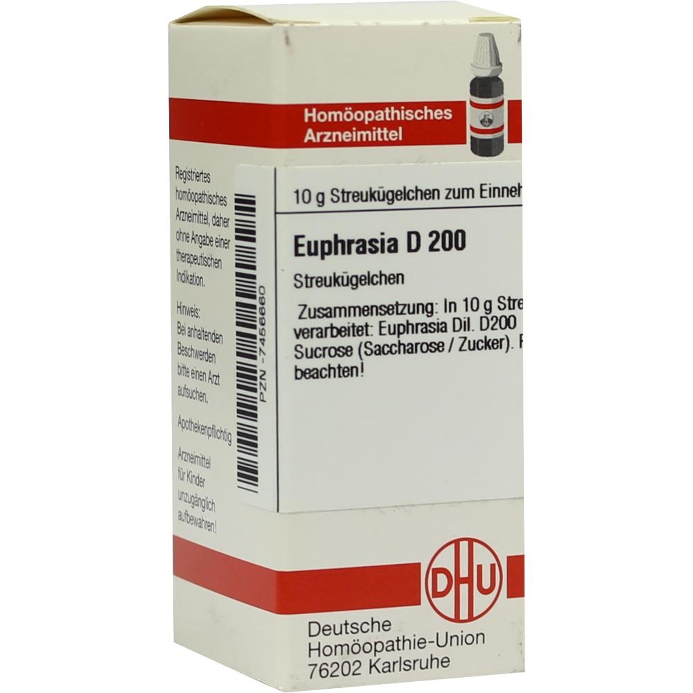 EUPHRASIA D 200 Globuli 10 g Globuli