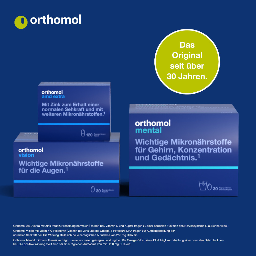 orthomol cellprotect - Nahrungsergänzungsmittel - Mikronährstoffe mit Spermidin - Granulat/Tablette/Kapseln