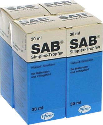 Sab simplex 4X30 ml Suspension zum Einnehmen