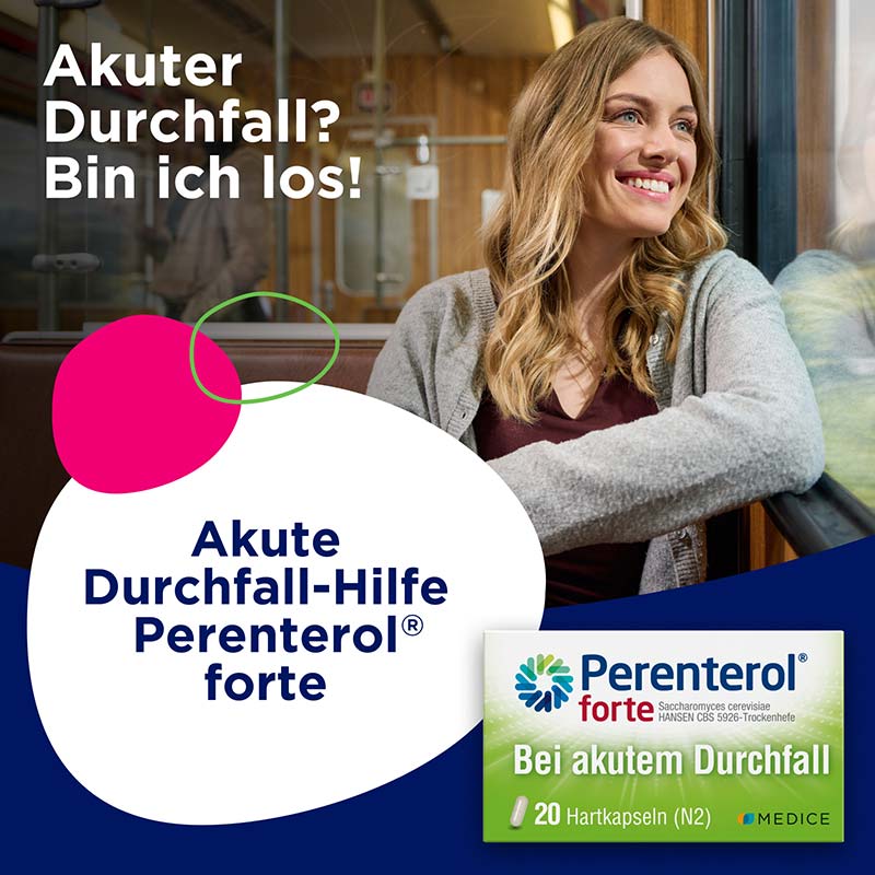 Perenterol forte bei akutem Durchfall  20 St Hartkapseln