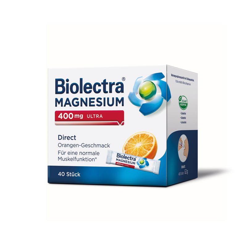 Biolectra MAGNESIUM 400mg ULTRA Direct Orange 40 St Pellets