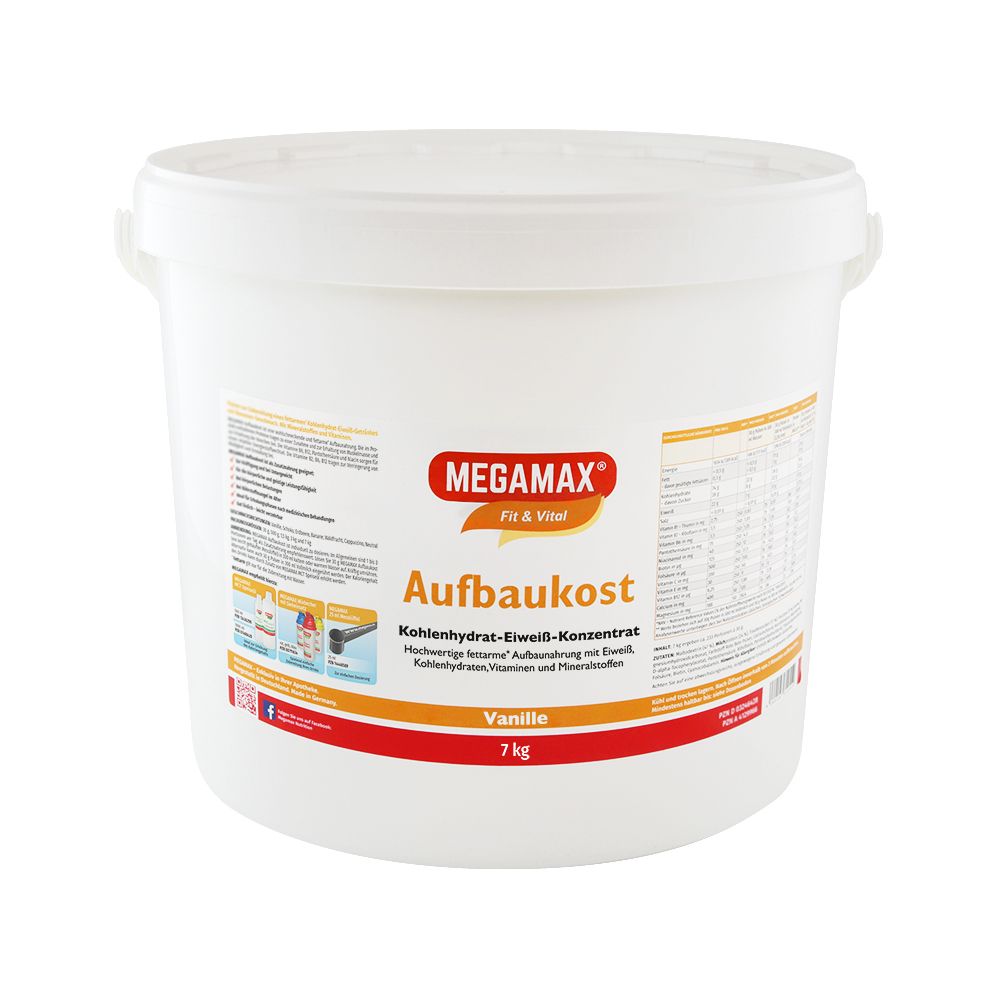 MEGAMAX Aufbaukost Vanille Pulver 7 kg Pulver