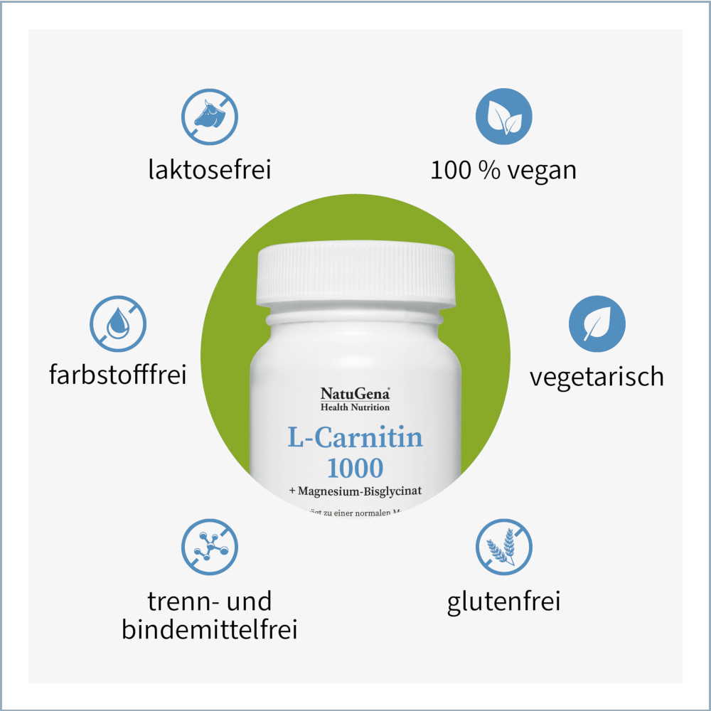 NatuGena L-Carnitin 1000 120 St Kapseln