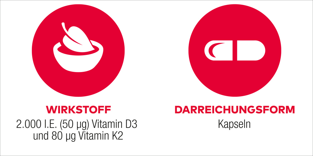 D3 + K2 Vit AL 2000IE/80µg 90 St Kapseln