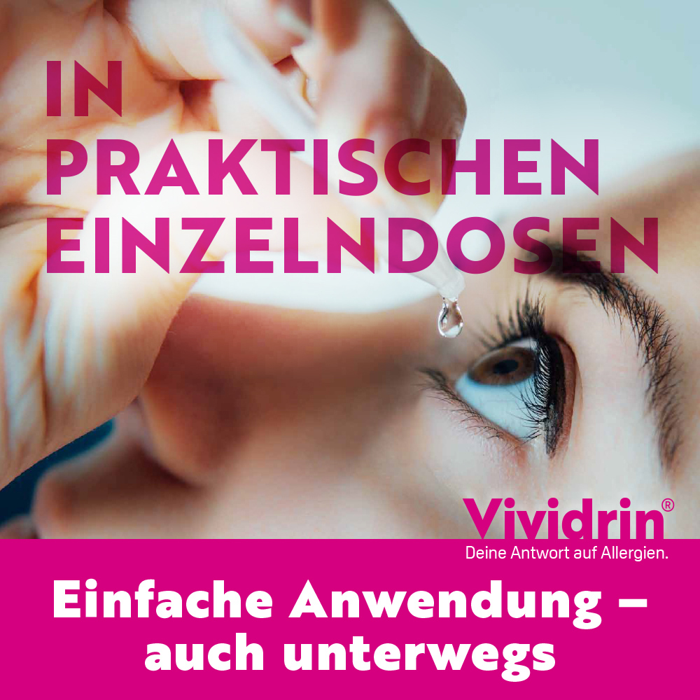 Vividrin Azelastin EDO Akuthilfe bei Heuschnupfen und Allergien 20X0.6 ml Augentropfen