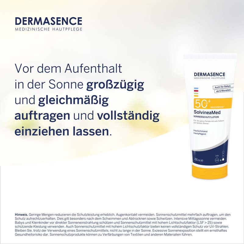 DERMASENCE SolvineaMed SONNENSCHUTZ-LOTION LSF 50+ 200 ml Lotion