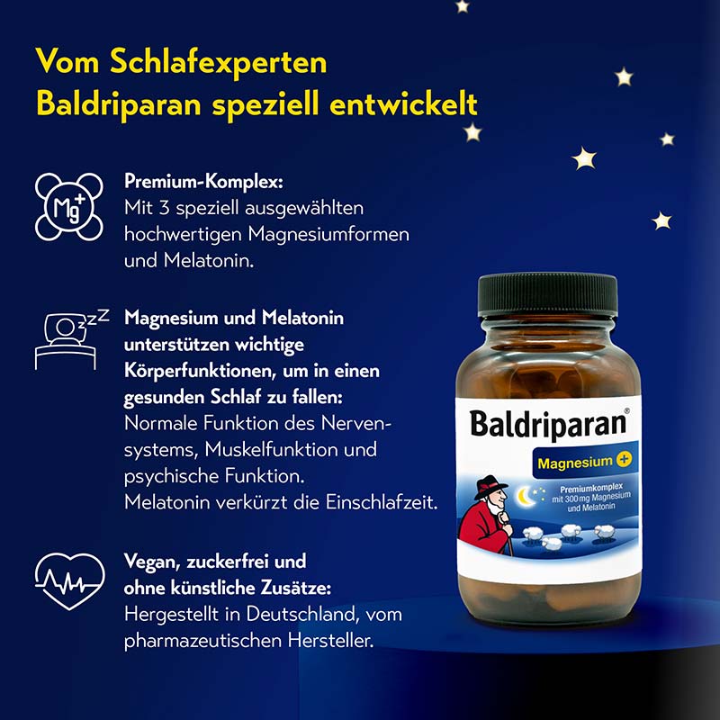 Baldriparan Magnesium + 60 St Kapseln