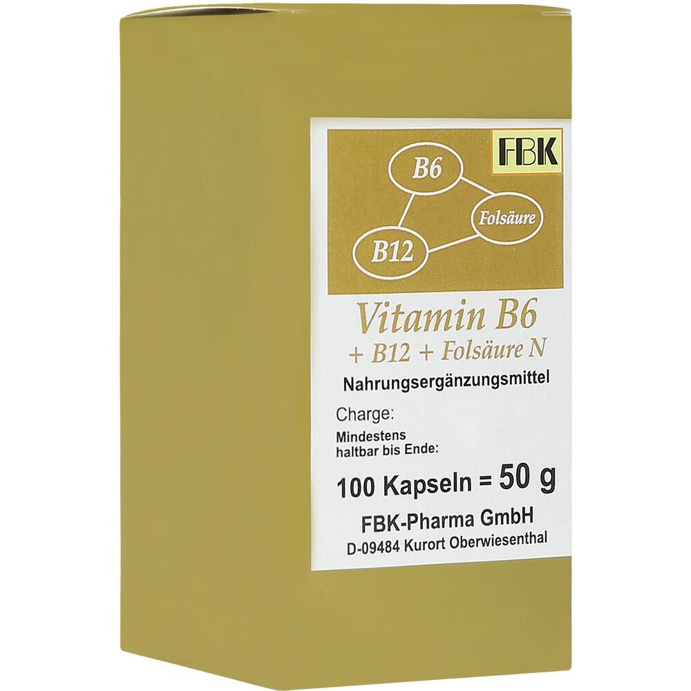 VITAMIN B6+B12+Folsäure N Kapseln 100 St Kapseln