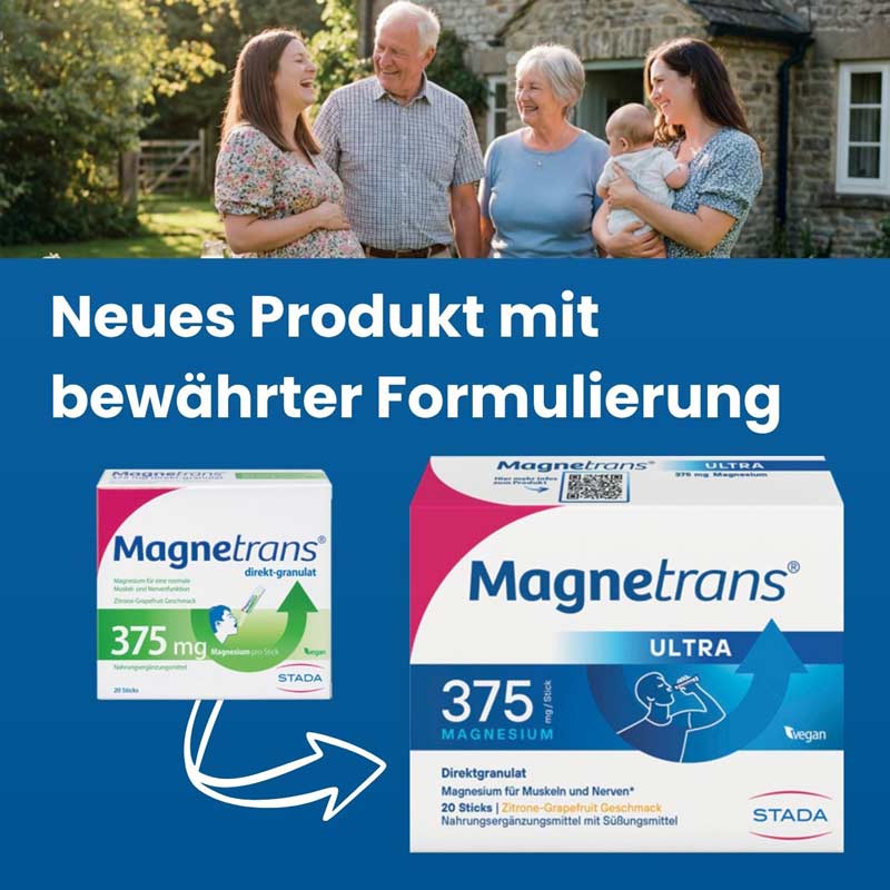 Magnetrans ULTRA 375 mg / Stick MAGNESIUM 20 St Granulat