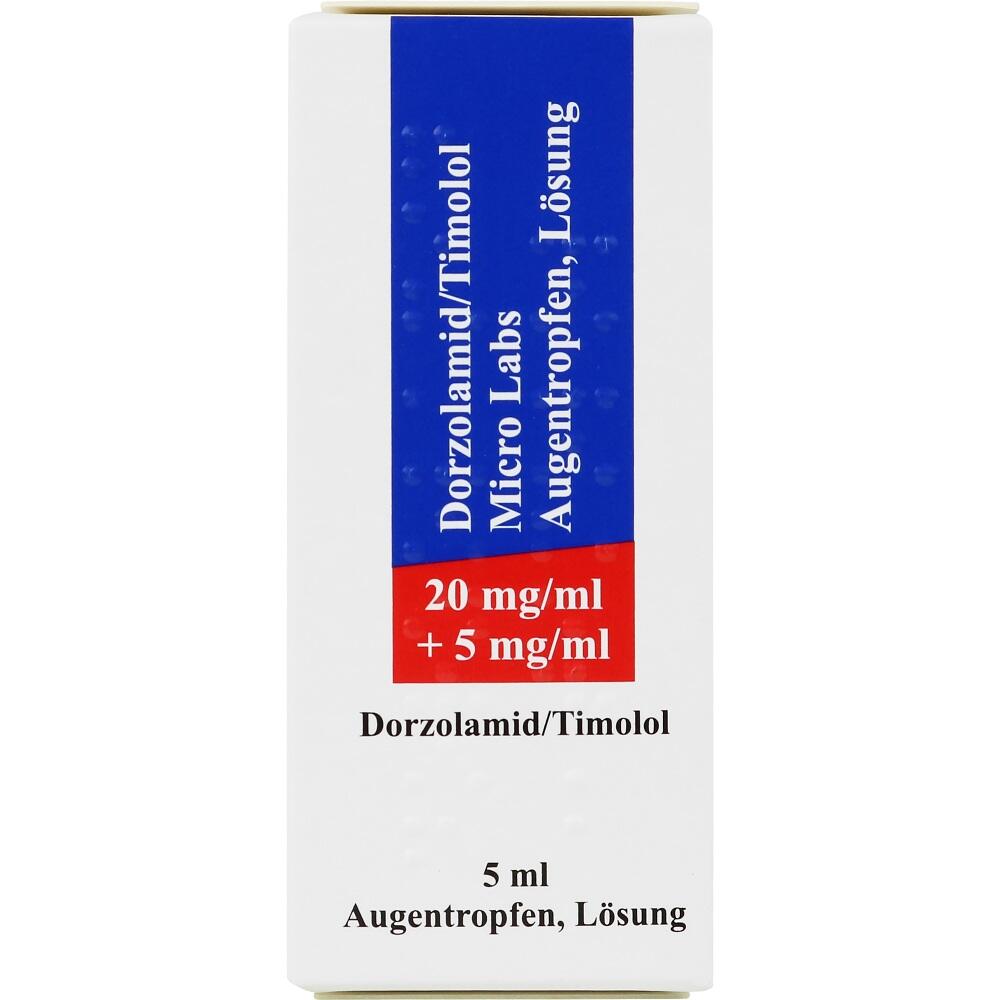 DORZOLAMID/TIMOLOL Micro Labs 20 mg/ml+5 mg/ml ATR 1X5 ml Augentropfen