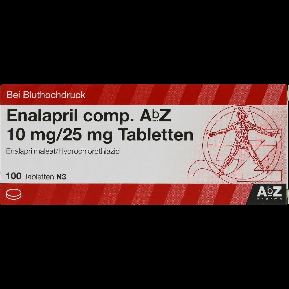 Enalapril comp. AbZ 10mg/25mg 100 St Tabletten