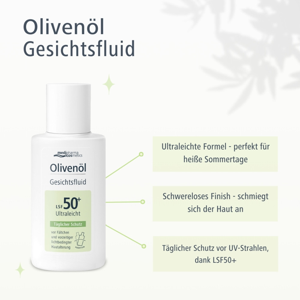 Olivenöl Gesichtsfluid LSF 50+ Ultraleicht 50 ml Creme