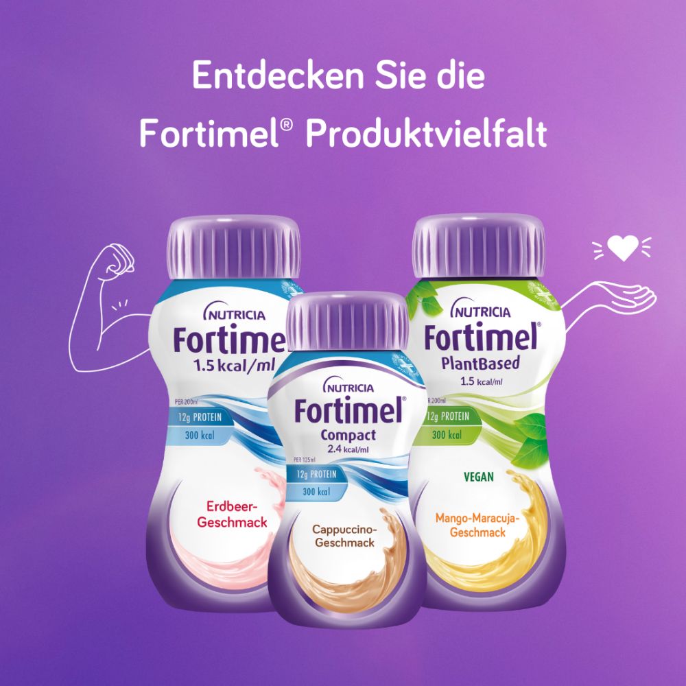 Fortimel Protein 2 kcal/ml Schokoladen-Karamell-Geschmack 32X200 ml Flüssigkeit